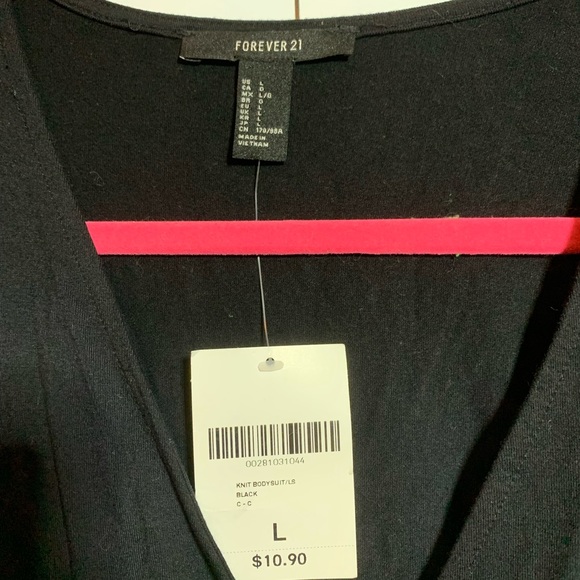 Forever21 Cotton Black Bodysuit - Picture 2 of 3